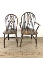 Set of Six 20th Century Wheelback Chairs including Two Carvers (5 of 20) Set of Six 20th Century Wheelback Chairs including Two Carvers (5 of 20)