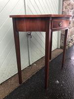 Quality Flamed Mahogany Single Draw Side Table (3 of 7) Quality Flamed Mahogany Single Draw Side Table (3 of 7)