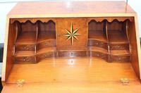 1960's Quality Burr Walnut Bureaux with Nice Inlay + Key (6 of 6) 1960's Quality Burr Walnut Bureaux with Nice Inlay + Key (6 of 6)
