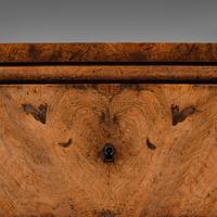 Antique Gentleman's English Burr Walnut Chest of Drawers - Georgian (10 of 12) Antique Gentleman's English Burr Walnut Chest of Drawers - Georgian (10 of 12)