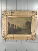 Antique Georgian or Early Victorian Landscape Oil Painting of Ruined Castle by John Wilson Ewbank 1 of 2 (2 of 9) Antique Georgian or Early Victorian Landscape Oil Painting of Ruined Castle by John Wilson Ewbank 1 of 2 (2 of 9)