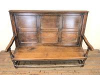 Large Antique Oak Settle (2 of 12) Large Antique Oak Settle (2 of 12)