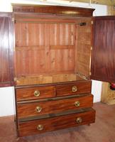 1900's Mahogany Linen Press All hanging with 2 Drawers (2 of 4) 1900's Mahogany Linen Press All hanging with 2 Drawers (2 of 4)