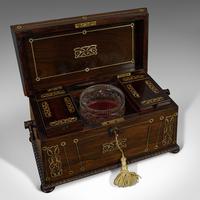 Antique Tea Caddy, English, Rosewood, Chest, Thomas of London, Regency c.1820 (5 of 12) Antique Tea Caddy, English, Rosewood, Chest, Thomas of London, Regency c.1820 (5 of 12)