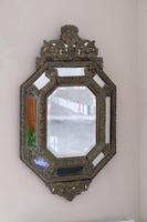 19th Century French Renaissance Style Octagonal Repousse Brass Cushion Framed Mirror (3 of 7) 19th Century French Renaissance Style Octagonal Repousse Brass Cushion Framed Mirror (3 of 7)