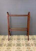 Antique Wooden Towel Rail