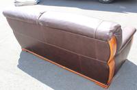 1960s 3 Seater Brown Retro Leather Sofa (3 of 3) 1960s 3 Seater Brown Retro Leather Sofa (3 of 3)