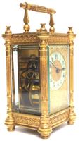 Fine Antique French 8-day Fleur De Lis Decorated Panel 8-day Carriage Clock Timepiece c.1890 (3 of 10) Fine Antique French 8-day Fleur De Lis Decorated Panel 8-day Carriage Clock Timepiece c.1890 (3 of 10)