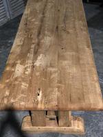 French Bleached Oak Trestle Farmhouse Dining Table (2 of 18) French Bleached Oak Trestle Farmhouse Dining Table (2 of 18)