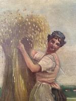 Antique French oil painting landscape harvest scene signed E Cornaud dated 1888 (8 of 10) Antique French oil painting landscape harvest scene signed E Cornaud dated 1888 (8 of 10)