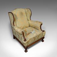Antique Wing-Back Armchair, English, Fireside, Lounge, Seat, Edwardian, 1910 (7 of 12) Antique Wing-Back Armchair, English, Fireside, Lounge, Seat, Edwardian, 1910 (7 of 12)