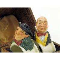 Extremely Rare Pair of Royal Doulton Dickens Napkin Rings in Original Box 1920 (6 of 8) Extremely Rare Pair of Royal Doulton Dickens Napkin Rings in Original Box 1920 (6 of 8)