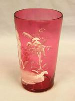 Antique Mary Gregory Cranberry Glass Beaker (3 of 5) Antique Mary Gregory Cranberry Glass Beaker (3 of 5)