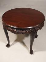 Well Carved Late 19th Century Oriental Centre Table (2 of 6) Well Carved Late 19th Century Oriental Centre Table (2 of 6)