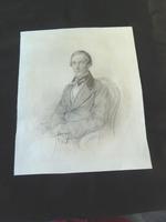 French Graphite Portrait " Gentleman" Indistinctly Signed, 1856 (2 of 7) French Graphite Portrait " Gentleman" Indistinctly Signed, 1856 (2 of 7)