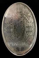 Vintage Chased Silver Plated Oval Gallery Tray (2 of 4) Vintage Chased Silver Plated Oval Gallery Tray (2 of 4)