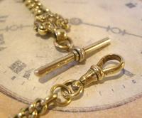 Antique Pocket Watch Chain 1870s Victorian Huge Brass Albert With T Bar & Fancy Mount (8 of 12) Antique Pocket Watch Chain 1870s Victorian Huge Brass Albert With T Bar & Fancy Mount (8 of 12)