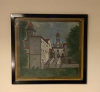 Spanish Moorish Churchyard / Monastery Scene on Tin Plate (2 of 9) Spanish Moorish Churchyard / Monastery Scene on Tin Plate (2 of 9)