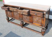 1960s Large Oak 4 x Drawer Sideboard - Well Carved (2 of 6) 1960s Large Oak 4 x Drawer Sideboard - Well Carved (2 of 6)