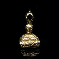 Antique Carnelian Agate Gold Cased Large Ornate Fob Seal Pendant (8 of 10) Antique Carnelian Agate Gold Cased Large Ornate Fob Seal Pendant (8 of 10)