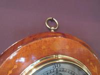 Edwardian Antique Fruitwood Inlaid Barometer (6 of 7) Edwardian Antique Fruitwood Inlaid Barometer (6 of 7)