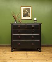 Antique Painted Black Chest of Drawers (13 of 16) Antique Painted Black Chest of Drawers (13 of 16)