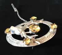 Silver and Citrine Stags Head Brooch (5 of 5) Silver and Citrine Stags Head Brooch (5 of 5)