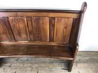 Antique Victorian Pitch Pine Curved Back Pew or Settle (12 of 16) Antique Victorian Pitch Pine Curved Back Pew or Settle (12 of 16)