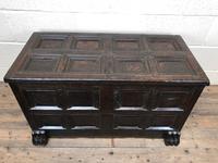 Antique Rare 17th Century Oak Coffer with Block Paw Feet (M-716) (15 of 16) Antique Rare 17th Century Oak Coffer with Block Paw Feet (M-716) (15 of 16)