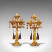 Pair of Antique Candelabra, English, Glass, Candle Stand, Victorian c.1890 (11 of 12) Pair of Antique Candelabra, English, Glass, Candle Stand, Victorian c.1890 (11 of 12)