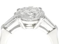 3.19ct Diamond & Platinum Solitaire Ring - Art Deco (2 of 9) 3.19ct Diamond & Platinum Solitaire Ring - Art Deco (2 of 9)