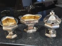 Very Stylish Art Nouveau HM Silver Three Piece Cruet Set Birmingham 1899 (8 of 13) Very Stylish Art Nouveau HM Silver Three Piece Cruet Set Birmingham 1899 (8 of 13)