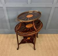 Edwardian Inlaid Mahogany Tray Top Etagere (15 of 19) Edwardian Inlaid Mahogany Tray Top Etagere (15 of 19)