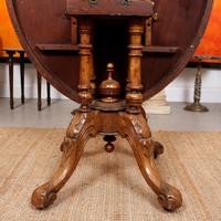 Walnut Marquetry Breakfast Table 19th Century (4 of 10) Walnut Marquetry Breakfast Table 19th Century (4 of 10)