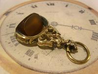 Antique Pocket Watch Chain Fob 1870s Victorian Huge Brass & Amber Stone Swivel Fob (3 of 10) Antique Pocket Watch Chain Fob 1870s Victorian Huge Brass & Amber Stone Swivel Fob (3 of 10)