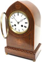 Incredible French Inlaid Lancet Mantel Clock Multi Wood Inlay 8 Day Striking Mantle Clock (7 of 10) Incredible French Inlaid Lancet Mantel Clock Multi Wood Inlay 8 Day Striking Mantle Clock (7 of 10)