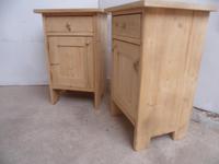 Lovely Pair of Wide Antique Pine Bedside Cabinets to wax / paint (3 of 7) Lovely Pair of Wide Antique Pine Bedside Cabinets to wax / paint (3 of 7)