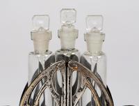 Continental Art Nouveau Silver Plated Scent Bottle Holder with Three Scent Bottles (11 of 15) Continental Art Nouveau Silver Plated Scent Bottle Holder with Three Scent Bottles (11 of 15)
