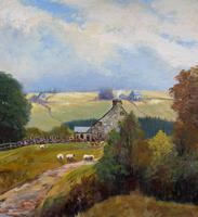 'Sheep In The Yorkshire Dales' - Original 1943 Vintage Landscape Oil Painting (6 of 12) 'Sheep In The Yorkshire Dales' - Original 1943 Vintage Landscape Oil Painting (6 of 12)