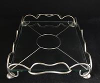 Edwardian Silver Plated & Glass Sandwich / Cake Tray (2 of 3) Edwardian Silver Plated & Glass Sandwich / Cake Tray (2 of 3)