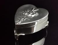 Antique Heart Shaped Silver Jewellery Box, Art Nouveau, William Comyns (2 of 15) Antique Heart Shaped Silver Jewellery Box, Art Nouveau, William Comyns (2 of 15)