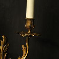 French Pair Of Bronze Antique Wall Sconces Oka (3 of 10) French Pair Of Bronze Antique Wall Sconces Oka (3 of 10)