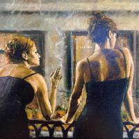 Fabian Perez Hand Embellished Artists Proof Print "Cenisientas of the Night" with Certificate of Authenticity (5 of 6) Fabian Perez Hand Embellished Artists Proof Print "Cenisientas of the Night" with Certificate of Authenticity (5 of 6)