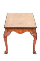 Burr Walnut & Carved Rectangular Coffee Table c.1930 (4 of 6) Burr Walnut & Carved Rectangular Coffee Table c.1930 (4 of 6)