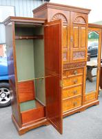 1900's Large Well Fitted Burr Walnut Compactum Wardrobe (4 of 7) 1900's Large Well Fitted Burr Walnut Compactum Wardrobe (4 of 7)