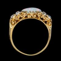 Antique Victorian Opal Diamond Ring 18ct Gold 2ct Opal c.1880 (6 of 6) Antique Victorian Opal Diamond Ring 18ct Gold 2ct Opal c.1880 (6 of 6)