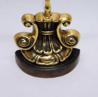 Georgian 15" Brass Door Stop, Door Porter - Fleur De Lys (4 of 7) Georgian 15" Brass Door Stop, Door Porter - Fleur De Lys (4 of 7)
