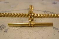 Vintage Pocket Watch Chain 1950s 14ct Rolled Gold Double Albert With Sliding T Bar (9 of 11) Vintage Pocket Watch Chain 1950s 14ct Rolled Gold Double Albert With Sliding T Bar (9 of 11)