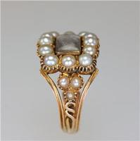 Georgian 15ct Gold Pearl Antique Memorial English Ring c.1800 (13 of 20) Georgian 15ct Gold Pearl Antique Memorial English Ring c.1800 (13 of 20)