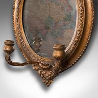 Pair of Antique Girandole Mirrors, English, Giltwood, Ovall, Wall, Regency, 1820 (6 of 10) Pair of Antique Girandole Mirrors, English, Giltwood, Ovall, Wall, Regency, 1820 (6 of 10)